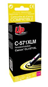 COMPATIBLE HAUT DE GAMME CANON - CLI-571XL Magenta (11 ml) Cartouche remanufacturée Canon Qualité Premium  (puce intégrée)